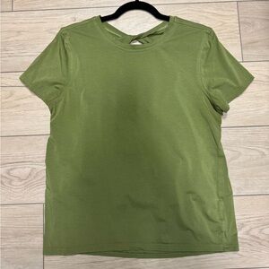 Lululemon Back In Action *Special Edition shirt, bronze green, 8